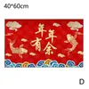 Teppiche rutschfeste Bodenmatte Chinesisches Jahr Teppich Cartoon Tiger Fußmatte für Schlafzimmer Badezimmer Dekor Rot Flur Eingang Teppiche Tapis K2z5Carpets