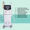 2 em 1 Máquina de remoção de cabelo a laser profissional Saída de alta potência 2500W / 808 Diodo Remoção de cabelo de pêlo Diodo Máquina de remoção de tatuagem a laser yag