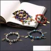 Lien chaîne Bracelets bijoux turc bleu oeil Bracelet musulman Fatima palmier diables livraison directe 2021 Ewpun