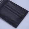 Men's Wallets Genuine Leather Sheepskin Short Money Clip Fashion Woven Card Houlder Simple Business Style2642