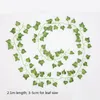 12 pièces/paquet feuilles de lierre artificielles plantes vigne guirlande suspendue faux feuillage fleurs maison cuisine jardin bureau mariage décoration murale