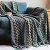 Boho-Überwurf, Decke, Decke, gestrickt, mit Quaste, superweich, gemütlich, leicht, für Couch, dekorativ, für den Außenbereich, Hotel, Bett, Sofa, Büro, alle Jahreszeiten, Afghans, Boho