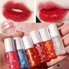 Brillant à lèvres gelée scintillant clair miroir hydratant brillant imperméable longue durée liquide rouge à lèvres 6 couleurs huile maquillage CosmeticLip