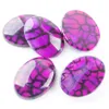 Pierres précieuses naturelles Dragon Agates perles 30x40mm 5 Pcs/lot mixte ovale cabochon anneau boucles d'oreilles bijoux accessoires perle bricolage BU809