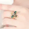 Modischer und exquisiter High-End-Luxus-Honigbienen-Ring, der kreative, ästhetische, romantische, vergoldete Emaille-Emaille-Ringe als Geschenkschmuck öffnet