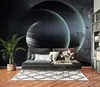 Custom 3D wallpaper mural abstract planet starry sky background wall modern minimalist living room bedroom papel de pared