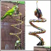 50 cm papuga zabawka lina pleciona zwierzak żucia Budgie Coil Bird Cage Cagatiel ptaki