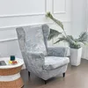 Chaves de cadeira capa floral capa de asa inclinada rei back poltrona elástica slipcover slipback sofá slipcoverschair