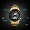 SKMEI Watch Men's Watch Fashion Sport Watches Stainless Steel Strap Mens Watches Stopwatch Chronograph Waterproof Wristwatch Men 220525