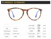 Klassiska runda glasögon ramar män kvinnor blå ljus blockerande metall ram optiska glasögon designer glasögon gafas de sol med väska290h