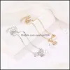 Charm Bracelets Letter 26 English Letters Trendy Jewelry For Friend Name Gift Beach Bracelet Carshop2006 Drop Delivery 202 Carshop2006 Dh5Yz