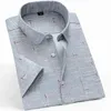 Camicie casual da uomo manica corta estiva Camicie scozzesi elasticizzate regular fit da uomo per uomo a quadretti per il tempo libero Foral confortevole 6xl G220511