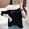 T-shirt donna carina top t-shirt vestiti coreani ragazza kawaii t-shirt bianca rosa allentata o-collo moda tshirt estate 2020 top ropa mujer 220408