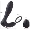 Seafeliz Silicone Male Prostate Massager Anal Vibrator 10 Speed ​​Sexy Toys For Men Wireless Remote Control Butt Plug med Ring