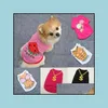 Dog Apparel Supplies Pet Home Garden Summer Vest Clothes Gold Necklace T-Shirts Small Dogs Net Mesh Drop Delivery 2021 Icyor