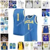 2022 NCAA Custom UCLA Costura de basquete 3 Ralph Jackson 24 Roy Hamilton 12 Toby Bailey 5 Cameron Dollar 12 Gerald Madkins 0 Jaylen Clark 1 Jules Bernard Jersey