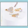 Nose Rings Studs Body Jewelry Clip On Ring Piercing Fashion Diamond Heart Star Shaped Nose Non-Porous Pierce Drop Delivery 2021 Iz4Hg