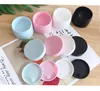 Empty Cosmetic Bottle Container 5g 15g 20g 30g Plastic Cream Jar Makeup Sample Jars Cosmetics Packaging Black White Round Refillable Box