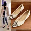 2021 concepteur Sexy femmes pompes bureau dame talons aiguilles bout pointu mode robe de mariée chaussures de fête G220425