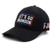 DHL Lets Go Brandon Baseball Cap Hat Sport Bonnet Black Sun Outdoor Adjustable Sun Protection Hat Casual Hip Hop Printed Hat CPA4329 sxaug05
