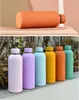 500ML Sports Water Bottle 304 Stainless Steel Vacuum Insulated Cup Outdoor Car Mugs Unisex Travel Thermos Colorful Cooler Cups 33 Color Gift