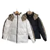 2023 Мужская дизайнерская куртка зимнее, последняя хлопковая женская куртка, парк, мода, открытая пара, цветная черно -белая теплый топ