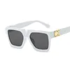 Retro Square Sunglasses Woman Brand Designer Summer Styles Candy Colors Fashion Silver Mirror Shades Male UV400 220609