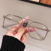 Fashion zonnebrillen Frames Vintage TR90 Anti-blauw lichte heldere zwarte brillen voor vrouwen merk vierkante computerglazen frame mannen retro myopia