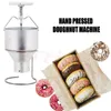 Machine à donuts manuelle en acier inoxydable 3L, distributeur de pâte à donuts, outil à donuts, épaisseur réglable, outils de cuisson pour desserts