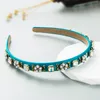 Crystal Hair Band for Women Girls Jewelry Rhinestone Hair Hoop Beaded Hairband Elegant Bling Headwear Accessory Wedding Bride