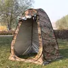 Tents And Shelters Single Person Portable Privacy Shower Toilet Camping Up Tent Camouflage UV Function Outdoor Dressing Pography Back Window