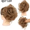 chignons الفتيات الاصطناعيات مجعد scrunchie chignon مع شعر خاتم الشعر على الشعر الفوضوي بوند ذيل الحصان بالجملة