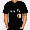 T-shirts voor heren zomer unisex mode eenvoudige top 3d bier print t shirt mannen grappige nieuwigheid veelzijdige ronde kraag streetwear 6xlmen's