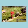 Großhandel Mini Zaun Zaun Fairy Garden Miniaturen Gnom Moss Terrariums Desktop Flaschenharz Crafts Dekoration für Home Drop Lieferung 202