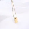 Correntes Colar de aço inoxidável coreano para mulheres verão simples pingente gargantilha versão pescoço de pequeno ouro custom sua cadeia de namechains