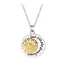 Collane con ciondolo Offerta speciale Luminoso lusso semplice lettera in metallo Collana girasole Confessione Gioielli da donna Regalo Decorazione da donnaPendan