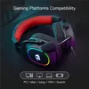 Kopfh￶rer Ohrh￶rer Redragon H510 Zeus X Wired Gaming Headset RGB Lighting 7.1 Surround Sound Multi -Plattformen Kopfh￶rer f￼r PC PS4H