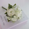 Fleurs d￩coratives couronnes simulation de pivoine bouquet 7 t￪tes rose perse hydrangea artificiel fausse fleur fleur maison salon table ￠ manger