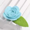 Wholesale 40pcs/lot Kids Hair Clips Cute Pure Handmade Felt Floral Rose Hairpin Multicolor Small Size 3cm Flower Girls BB Pin