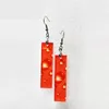 Sublimation Acrylic Earrings Blanks Unfinished Plastic Earring with Earring Hooks and Jump Ring for Women Girls Jewelry DIY Rectangle