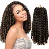 14 pouces Faux Locs Crochet Cheveux Printemps Torsion Papillon Tresse Bouclée 30 brins / paquet Extensions de Cheveux Bohème pour Femmes Noires Passion Tressage LS07