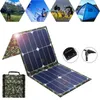 Novo Painel Solar de 50w 100w Bolsa dobrável Painel fotovoltaico Painel de geração de viagens Banco de telefone celular portátil