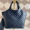 58 x 48 x 8 cm Icare Maxi-Tragetaschen aus echtem Leder, große Designer-Luxus-Handtaschen, Damen-Einkaufshandtasche, Geldbörse, schwarze Damen-Tragetasche