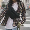 Leisure Canvas Hip Bag Fanny Pack Trend Belt Scesdy Scody Destship High Quality Women Banana Plouds Taist S J220705
