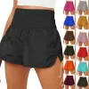 Yoga Sports Shorts elásticos de cintura alta praia de férias casual seca rápida calça quente