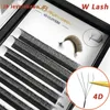 3D 4D W Cils en forme d'éventail facile Extensions de Cils en gros YY Volume préfabriqué 12 rangées Faux Cils W fourniture de cils doux naturels 2206165454648