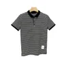 Summer Mens Designer Tshirts Polo Loose Polo Brands Brown Tops Men039 Thom Casual Shirts Luxury Clothing Street Sho2223921