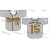 XFLSP GLAC202 Custom Vanderbilt Commodores Baseball Jersey Женщины молодежь мужчина белые все сшитые бейсбольные майки быстро