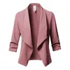 Blazer 3xl överdimensionerade blazer kvinnor elegante damer mujer kontor vit svart rosa khaki plus storlek veste blazer femme