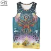 Plstar Cosmos Horus Mısır Tanrısı Mısır'ın Gözü Firavun Anubis Yüz Sembolü 3dprint Unisex Yaz Yelek Tank Top Erkek Kadınlar S 7 220623